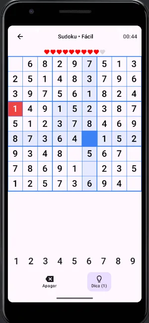 Tela do jogo Daily Sudoku