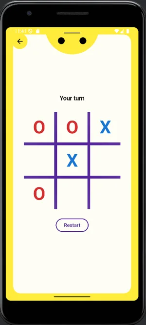 Tela do jogo Happy Tic-Tac-Toe